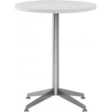 カフェテーブルラウンジテーブル円形バーテーブル 十字ベーススチールX型脚